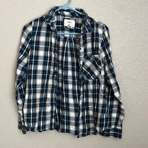 Blue Plaid Button-Down